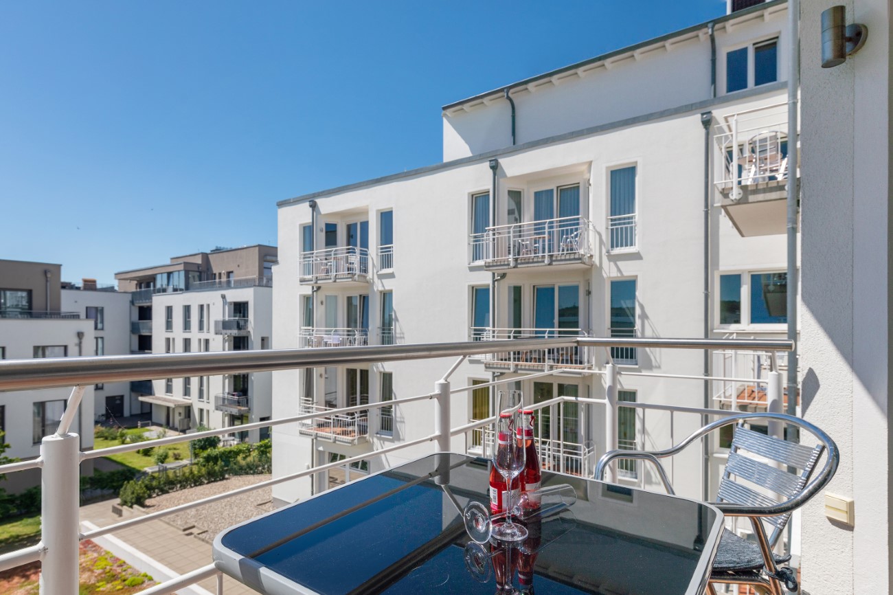 Apartmenthaus Residenz Bel Vital Apartment Beletage Seebad Binz Insel Rügen Wohnung mit Balkon