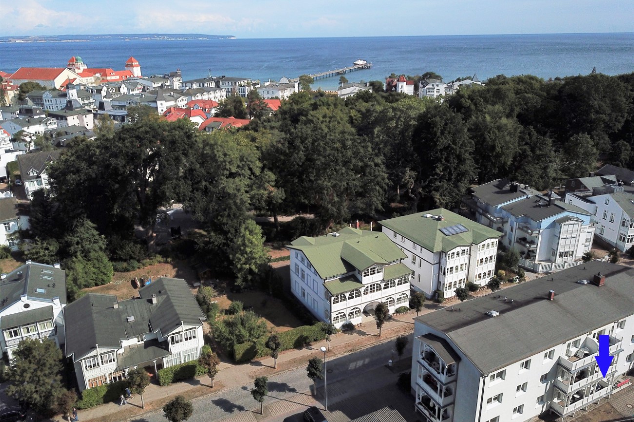 Ferienwohnungen Am Buchenberg Seebad Binz Insel Rügen Luftbild Hausansicht