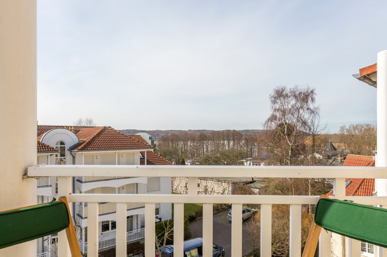 Haus Godewind Appartement Inselliebe Ostseebad binz Insel Rügen Balkon mit Ausblick