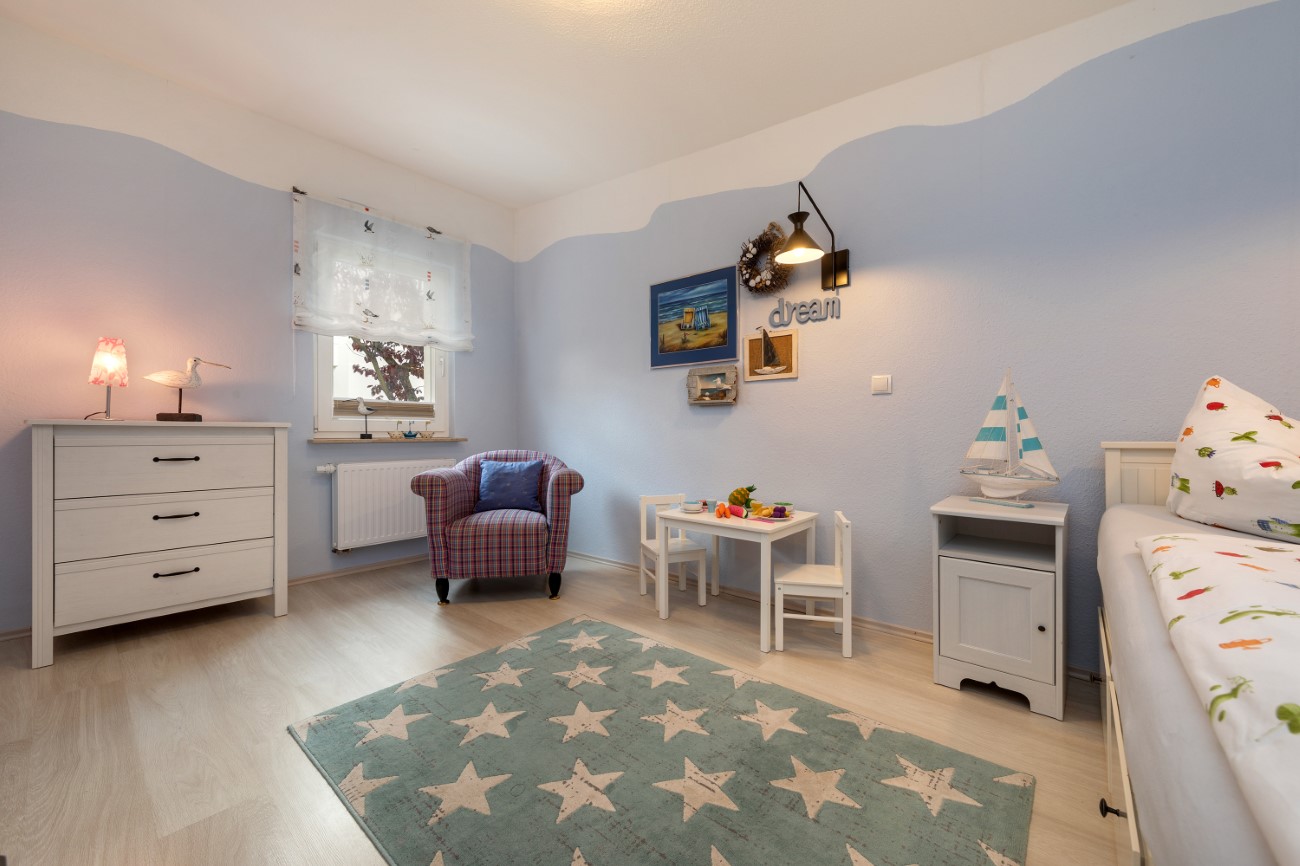 Ferienhaus Seerosen Seebad Binz Insel Rügen Kinderzimmer mit Kindern geeignet Ostsee