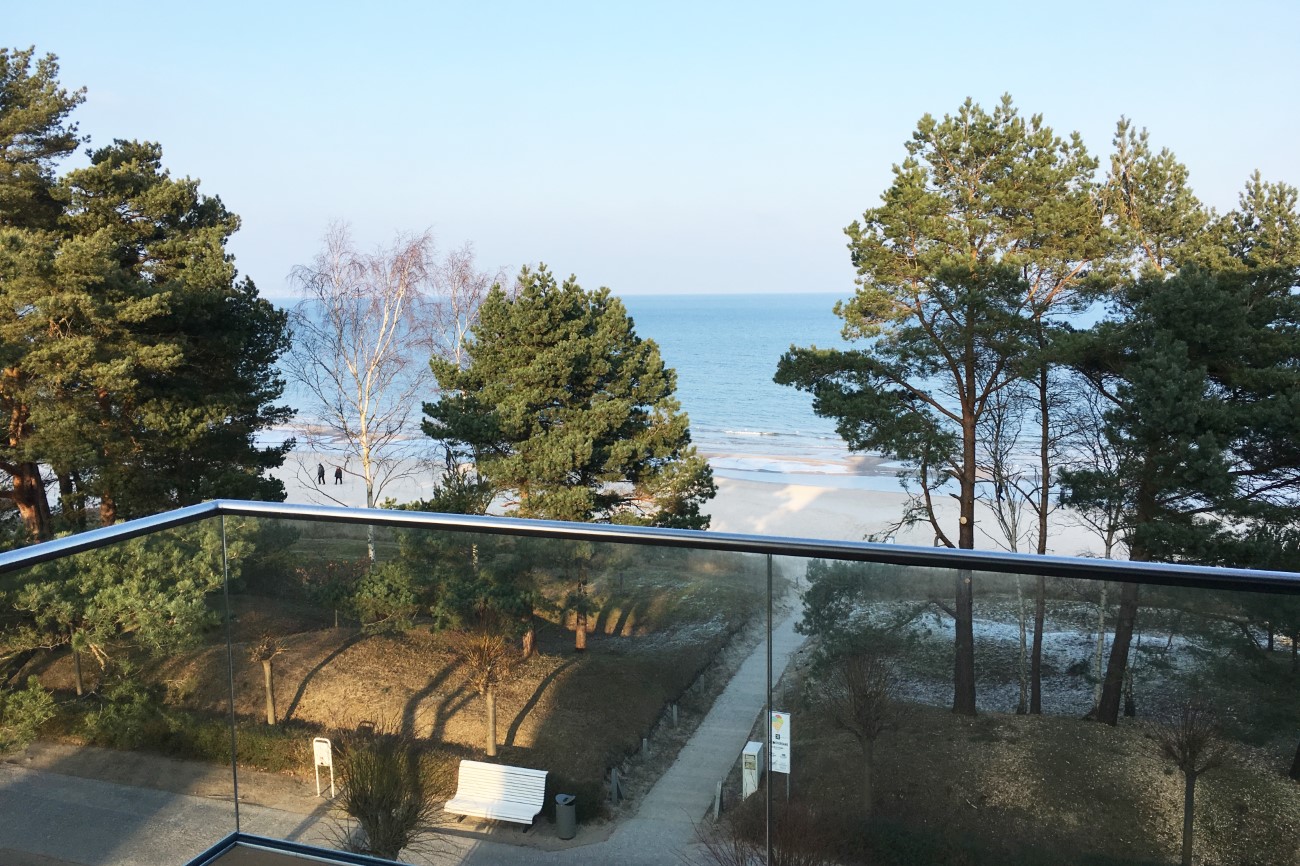 Villa Vogue Ferienwohnung Woge 13 Ostseebad Binz Ostseeinsel Rügen am Strand mit Balkon