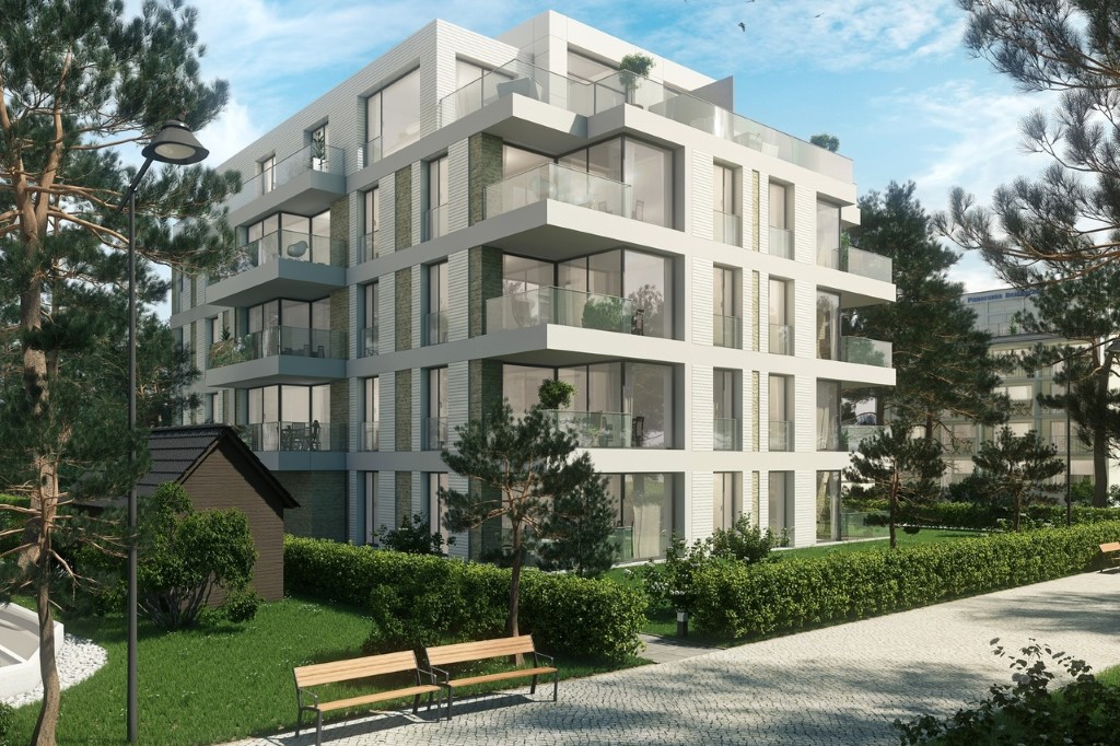 Apartmenthaus Vogue Fereinwohnung Woge 13 Seebad Binz Insel Rügen Hausansicht