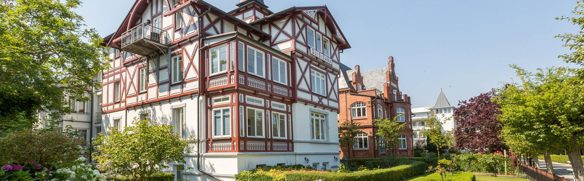 Ferienwohnungen in der Villa Quisisana ini Binz auf der Insel Rügen