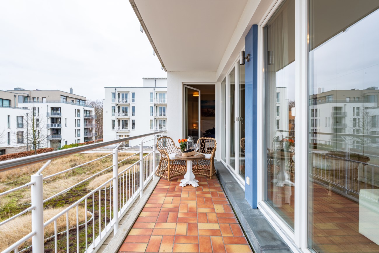 Apartmenthaus Bel Vital Fewo Bel Blue Seebad Binz Insel Rügen mit Balkon