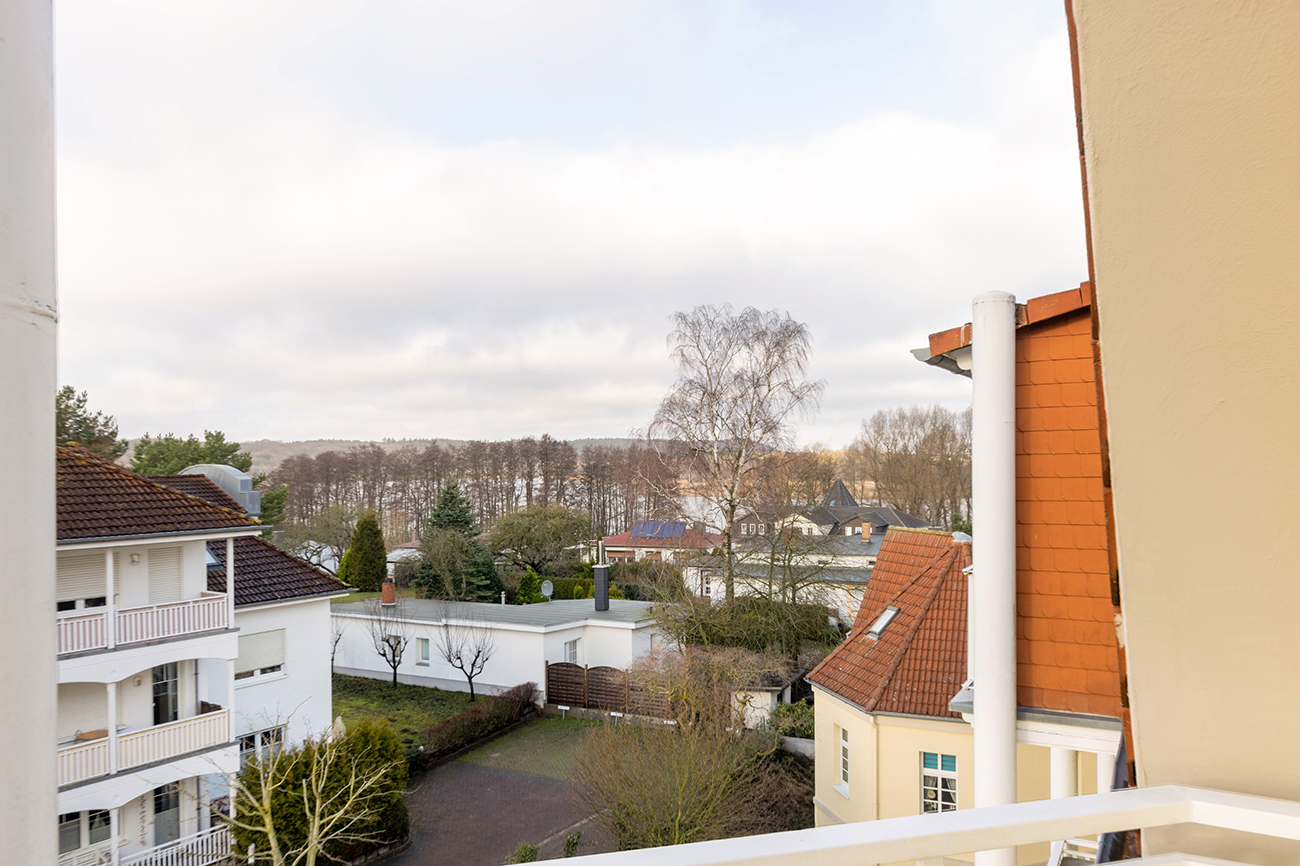 Haus Godewind Fereinwohnung Inselliebe Ostseebad Binz Ostseeinsel Rügen Balkon mit Ausblick
