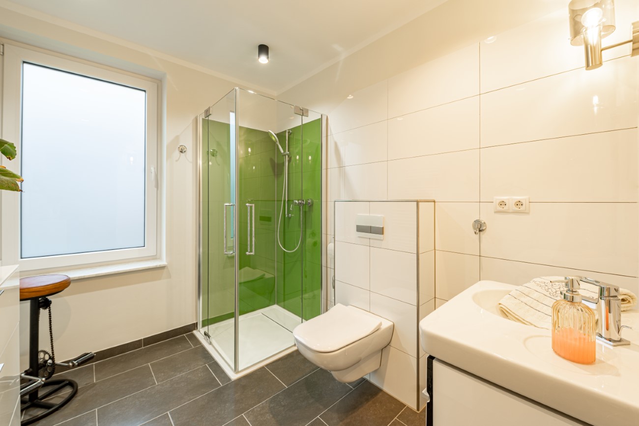 Appartement Elegance Seebad Binz Insel Rügen Bad mit Dusche